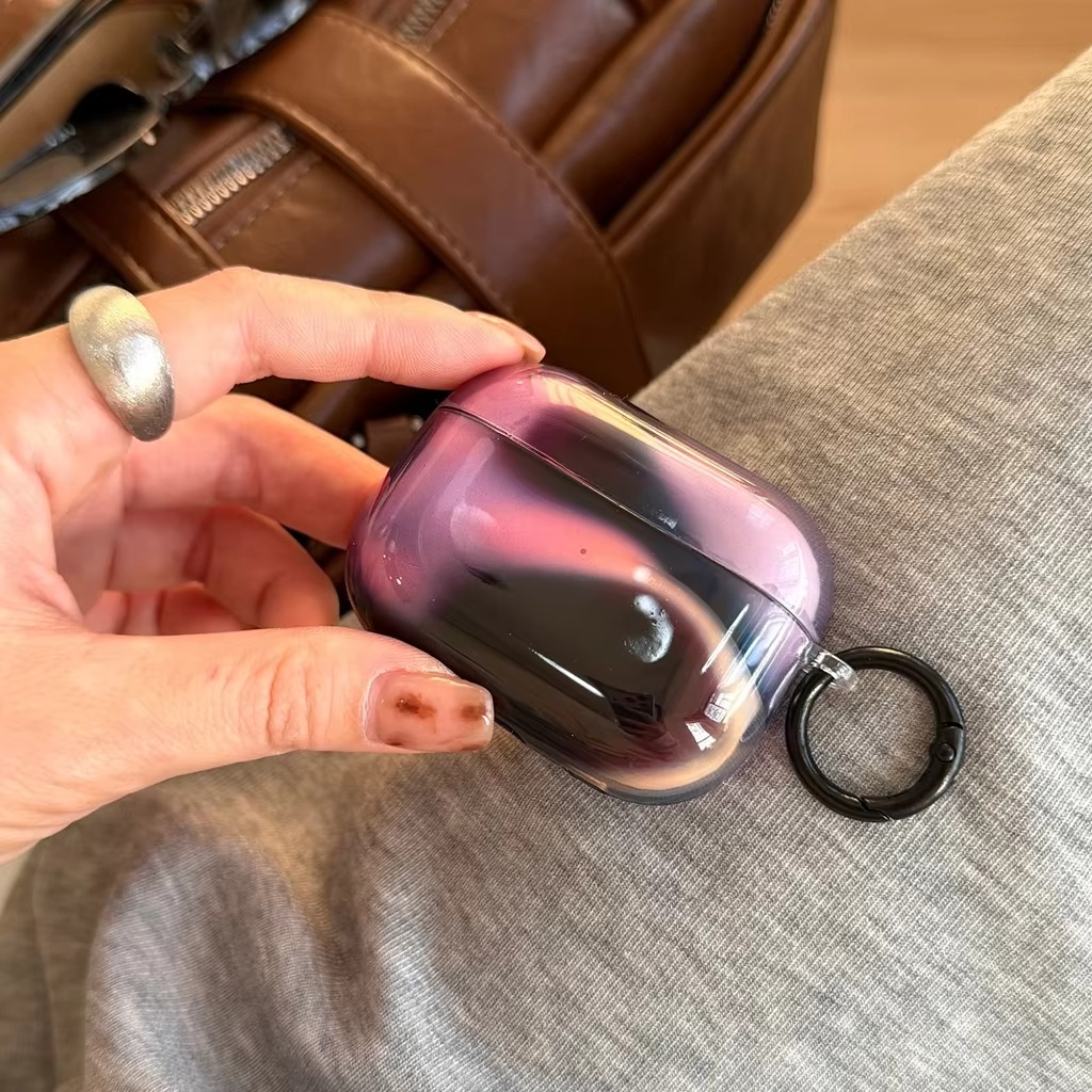 Black And Purple AirPods Case - Image 2