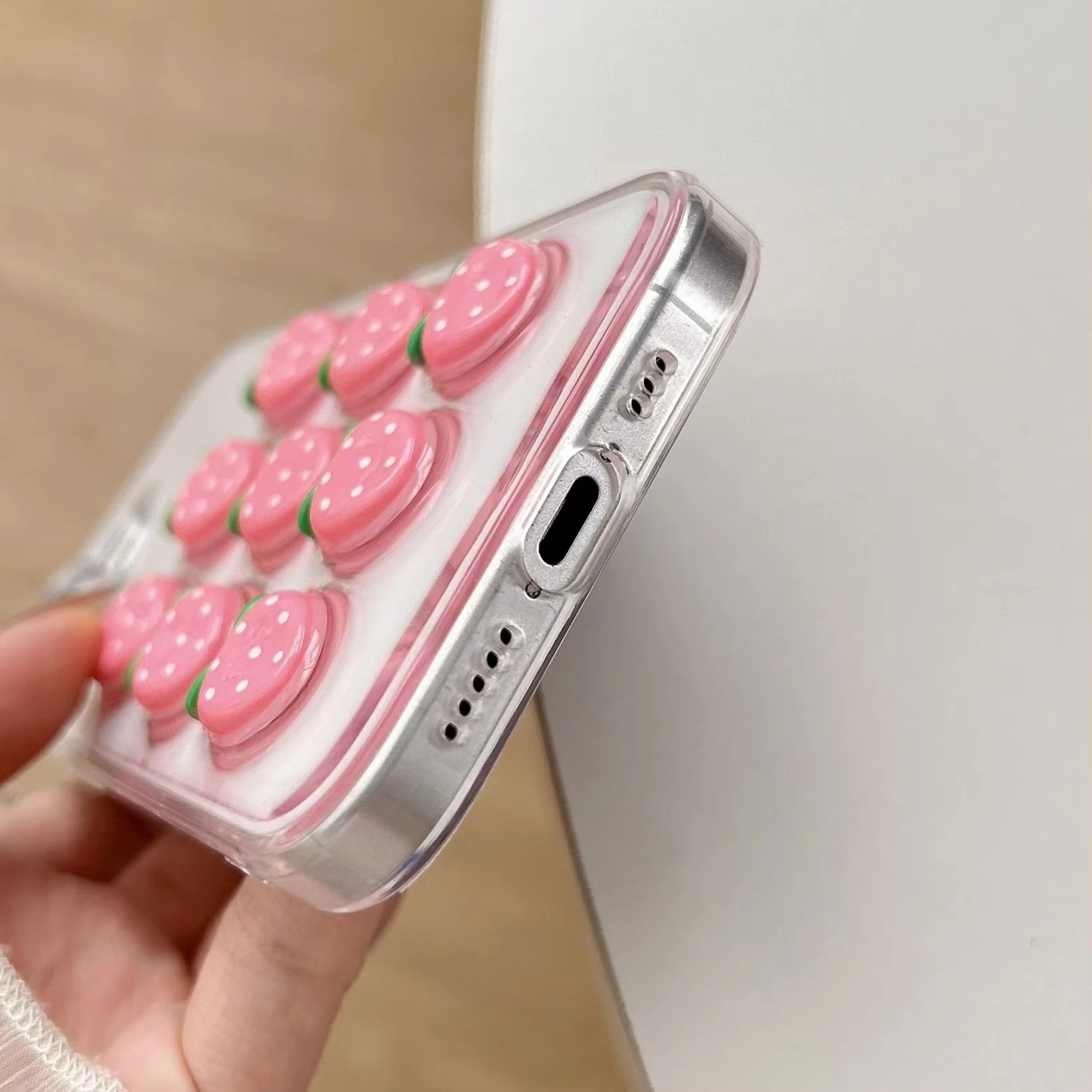 3D Strawberries Phone Case - Image 3