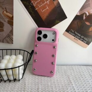 Blush Studded Phone Case