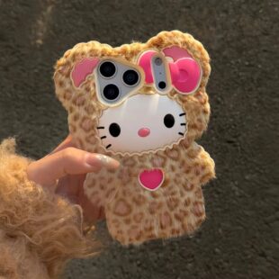 Leopard Kitty Luxe Plush Case