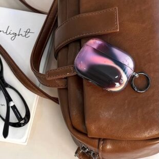 Black And Purple AirPods Case