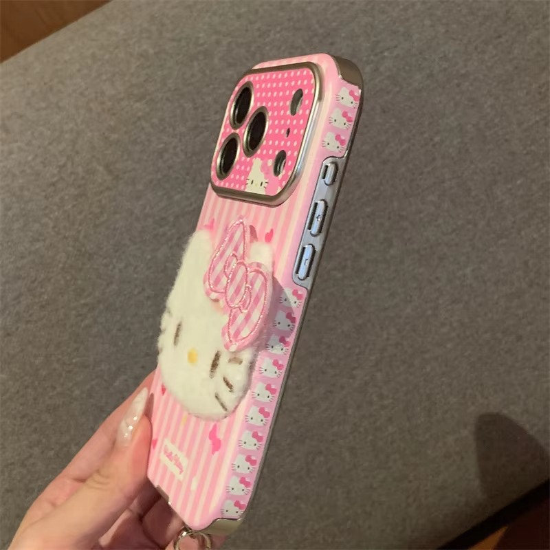 Hello Kitty Plush Bow Phone Case - Image 3