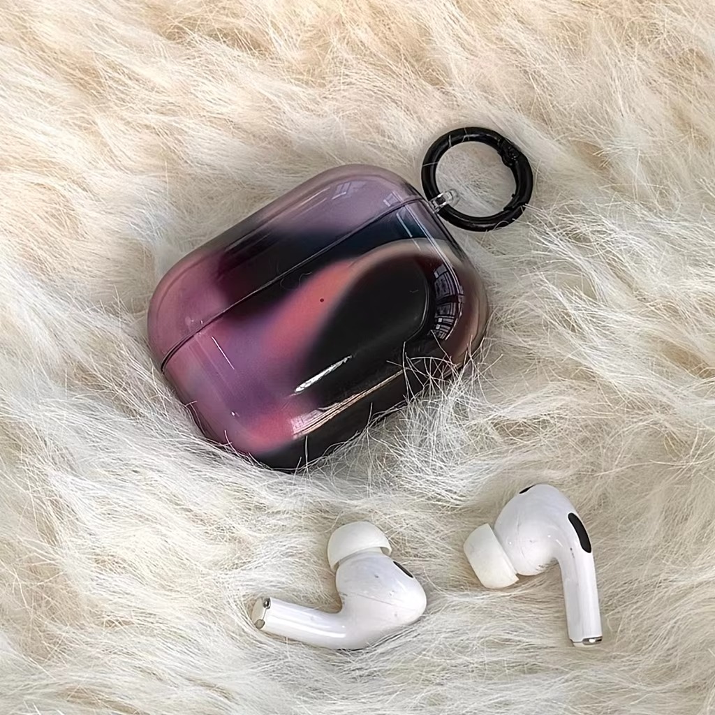 Black And Purple AirPods Case - Image 3