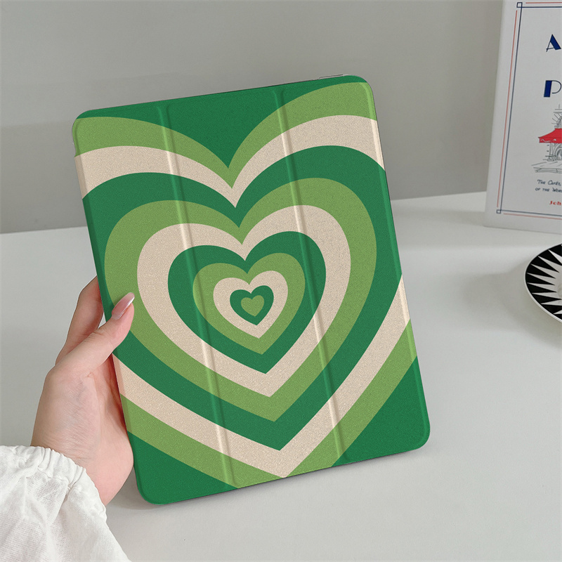 Pastel Heart Wave iPad Case - Image 4