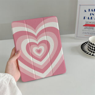 Pastel Heart Wave iPad Case