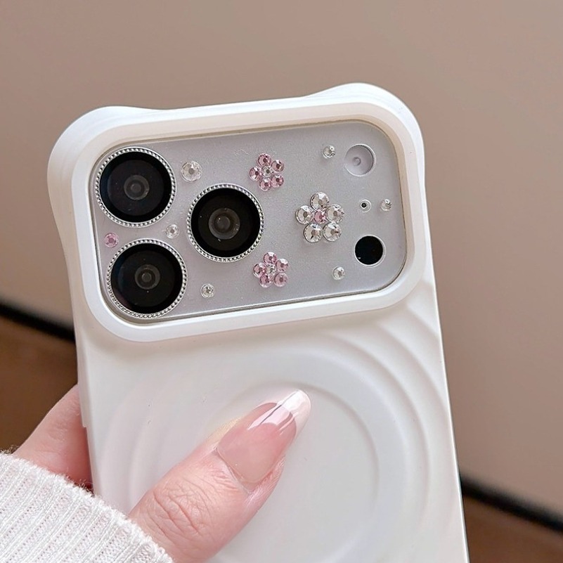 Pink Blossom Crystal Camera Lens Protector