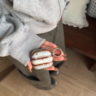 Earthtone Stripe AirPods Case