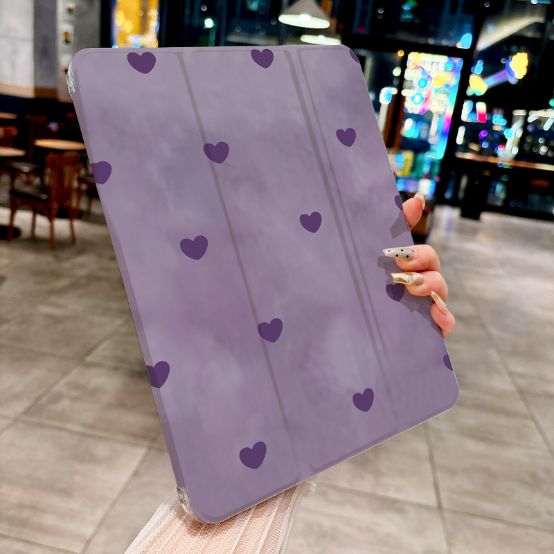 Lavender Mini Hearts iPad Case