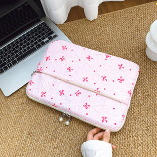 Cherry Blossom Quilted Laptop Sleeve