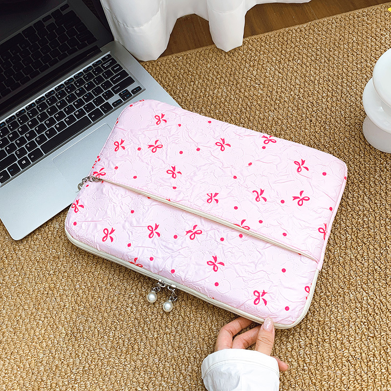 Cherry Blossom Quilted Laptop Sleeve