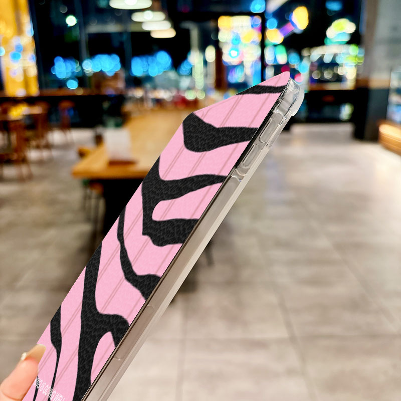 Pink Zebra iPad Case - Image 2