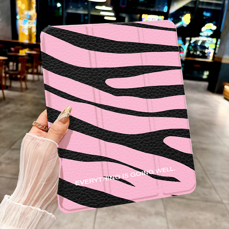 Pink Zebra iPad Case