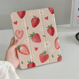 Sweet Strawberry Garden iPad Case