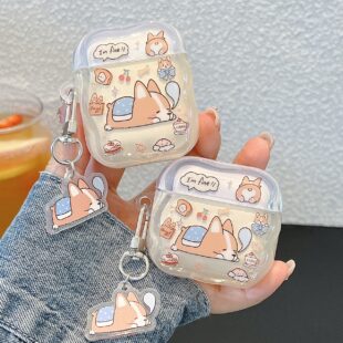 Cozy Corgi AirPods Case