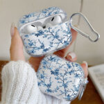 Blue Blossom AirPods Case