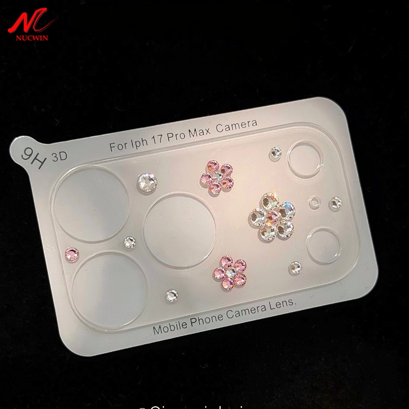 Pink Blossom Crystal Camera Lens Protector - Image 2