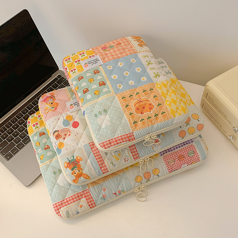 Whimsical Patchwork Laptop Sleeve Collection - Image 2