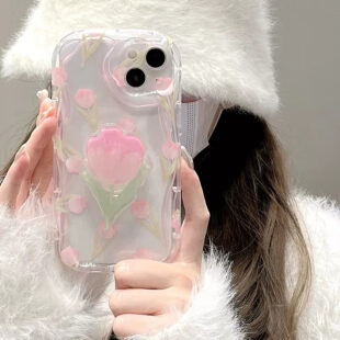 Pink Tulip Bloom Phone Case
