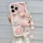Blush Bunny Charm Phone Case