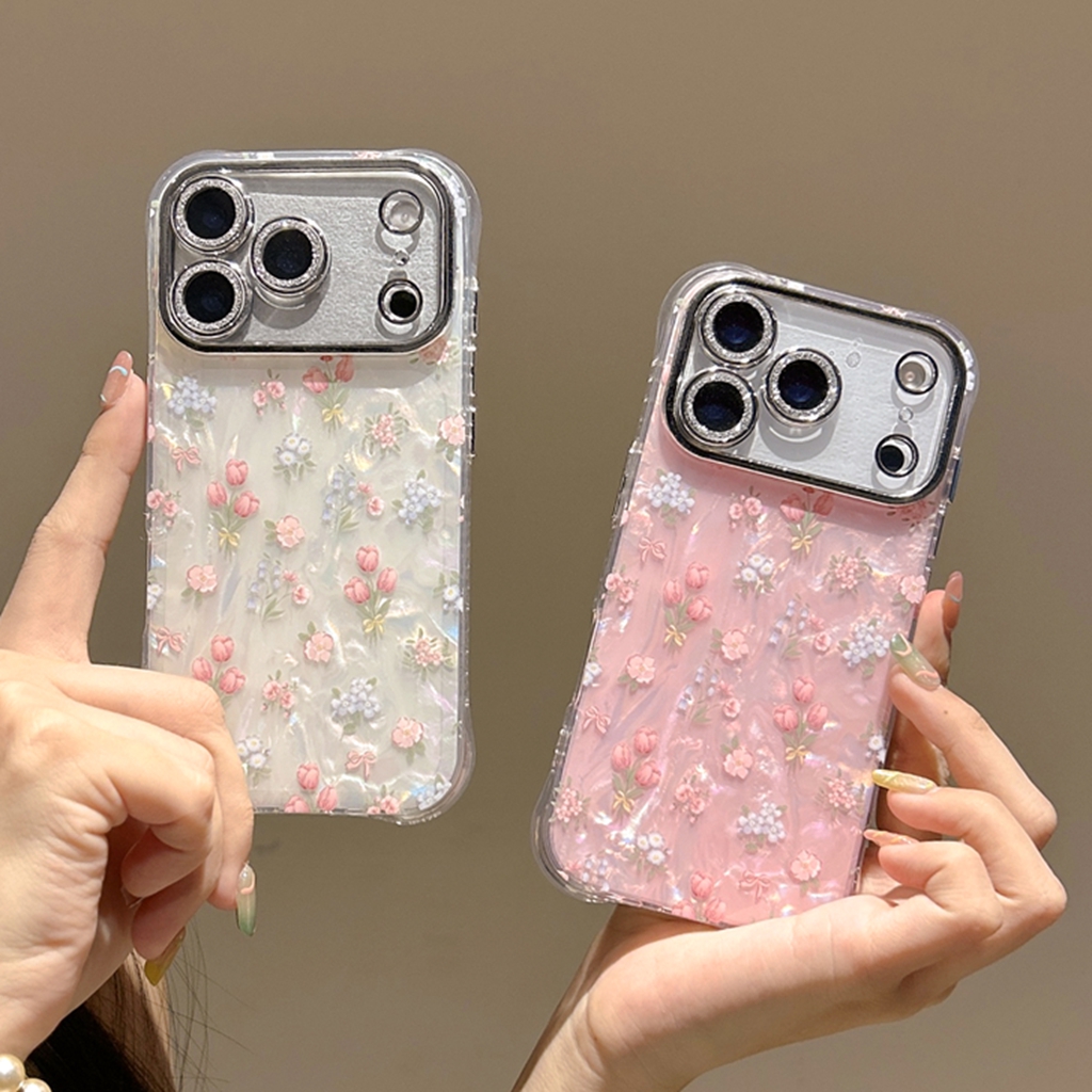 Transparent Rose Garden Phone Case - Image 3