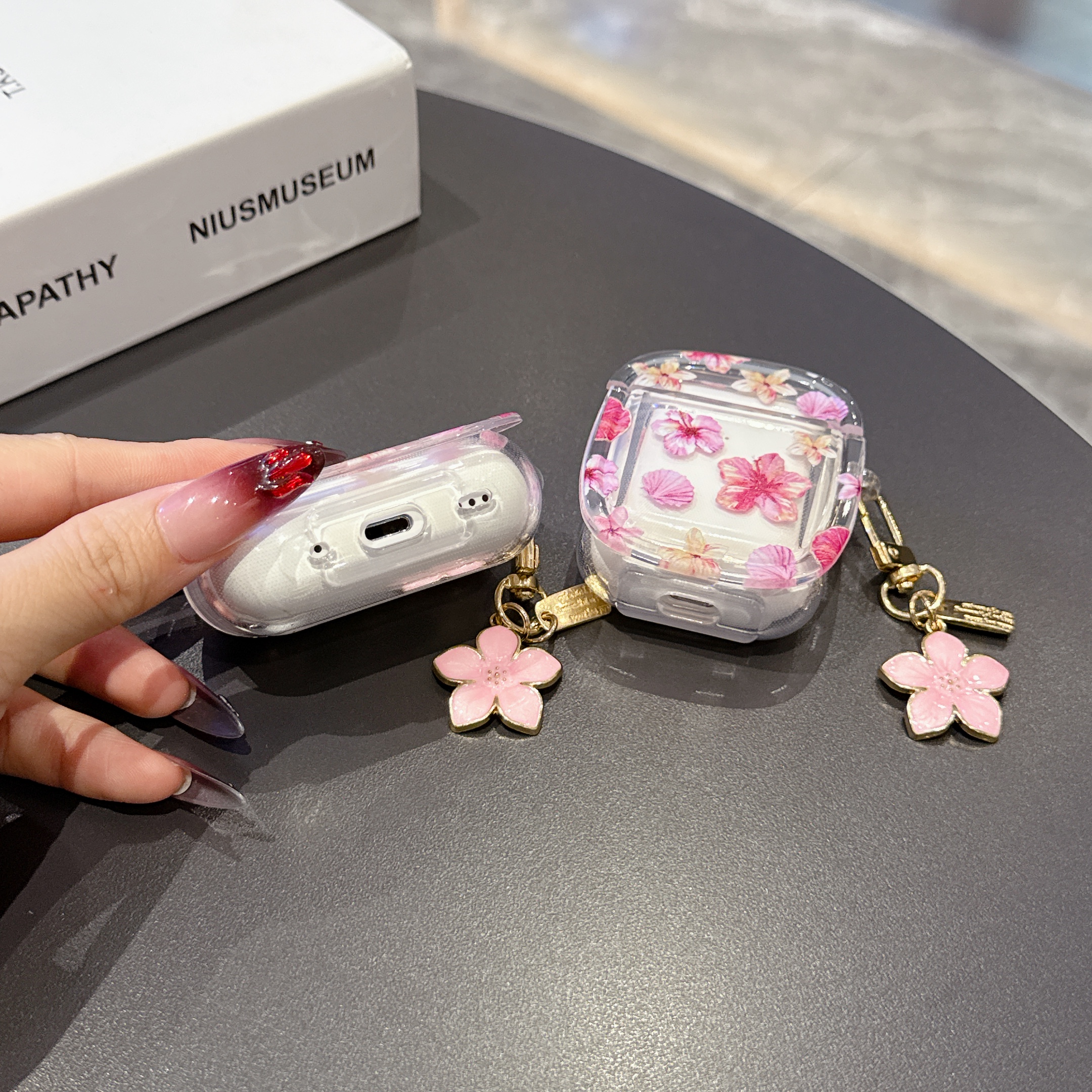 Pink Blossom AirPods Case - Image 3