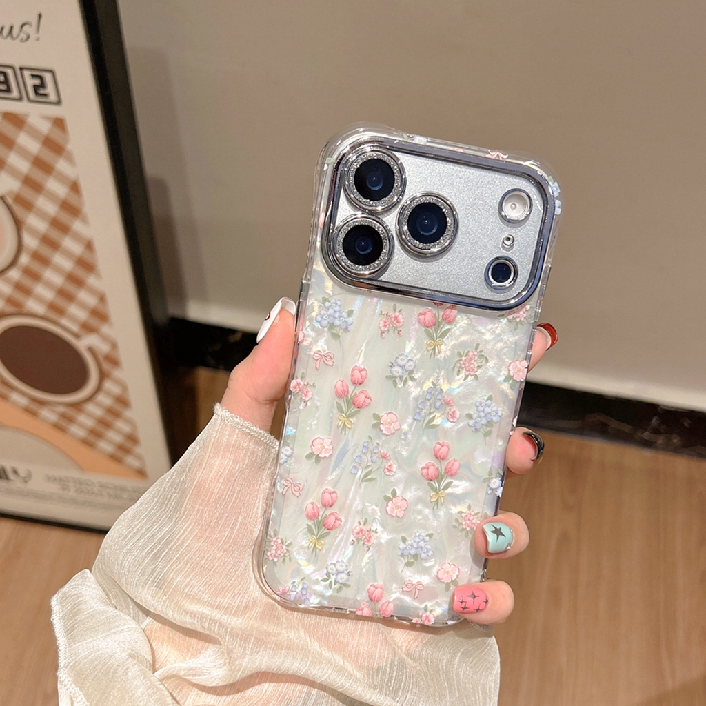 Transparent Rose Garden Phone Case - Image 2