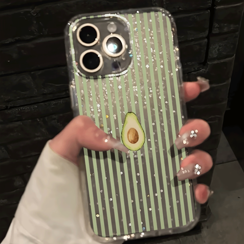 Avocado Stripe Phone Case - Image 2