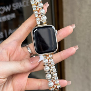 Royal Pearl Crystal Apple Watch Band