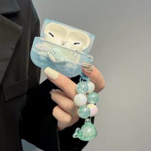 Blue Whale Beaded AirPods Case