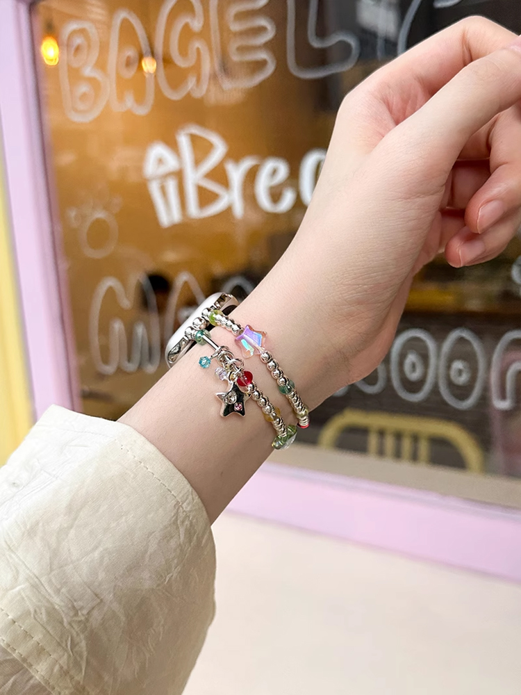 Rainbow Crystal Charm Apple Watch Band - Image 3